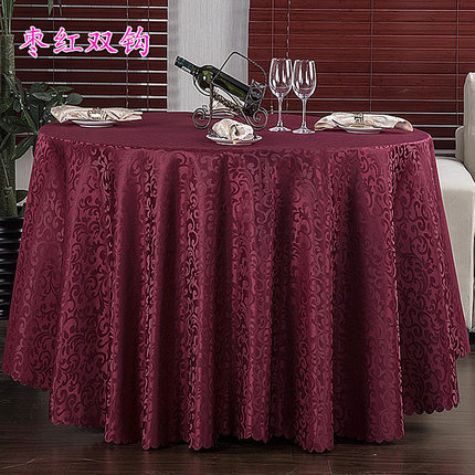 酒店桌布布艺餐厅台布饭店餐桌布欧式圆形家用茶几布圆桌桌布定制