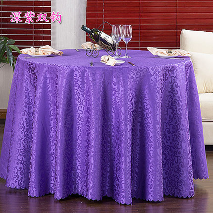酒店桌布布艺餐厅台布饭店餐桌布欧式圆形家用茶几布圆桌桌布定制