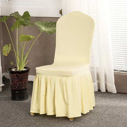 弹力椅套酒店饭店餐椅套婚庆宴会椅子套连体凳子套罩布艺简约现代