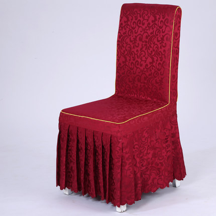 定做批发酒店椅套连体饭店椅子套餐厅宴会餐椅套婚庆婚宴凳子套罩