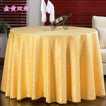 酒店桌布布艺餐厅台布饭店餐桌布欧式圆形家用茶几布圆桌桌布定制