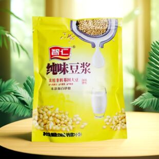 智仁纯味豆浆粉210g小袋装 原味非转基因大豆速溶学生早餐营养冲饮