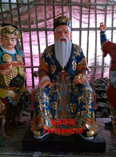 厂家直销寺庙玻璃钢树脂佛像 土地公土地婆佛像 贴金彩绘佛像