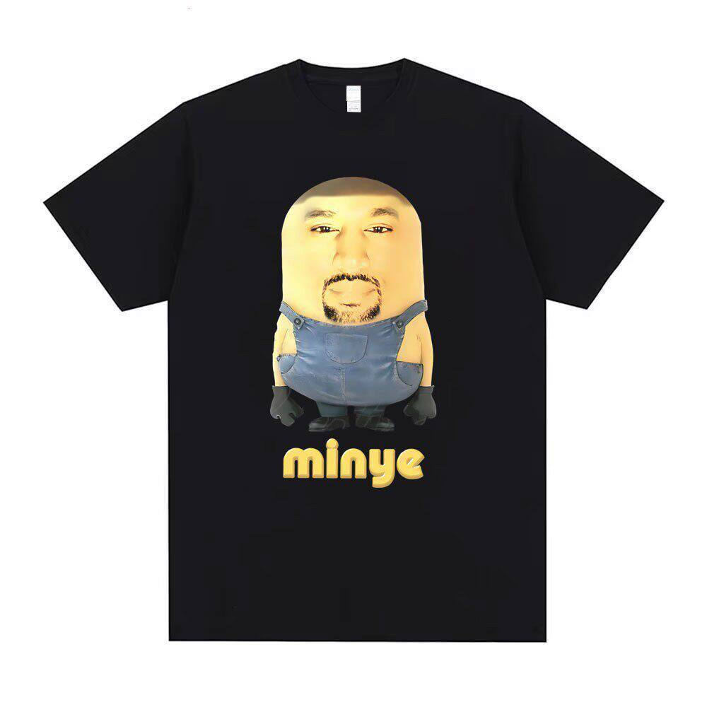 RapperKanyeWest印花短袖T恤
