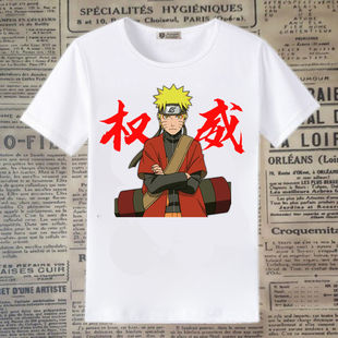 权威影忍者手游仙人鸣人短袖t恤男女抽象表情包上衣学生半袖T恤潮
