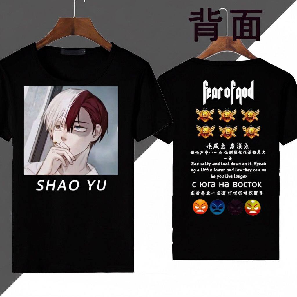 快手少羽SHAOYU衣服伤感粉丝同款T恤和平精英网红短袖t恤夏季恶搞