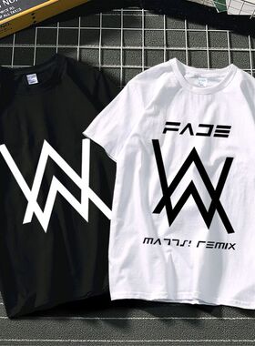 艾伦沃克t恤短袖faded同款DJ艾兰沃克男女学生电音宽松夏季上衣服