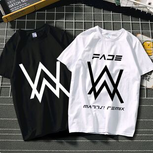 上衣服 DJ艾兰沃克男女学生电音宽松夏季 艾伦沃克t恤短袖 faded同款