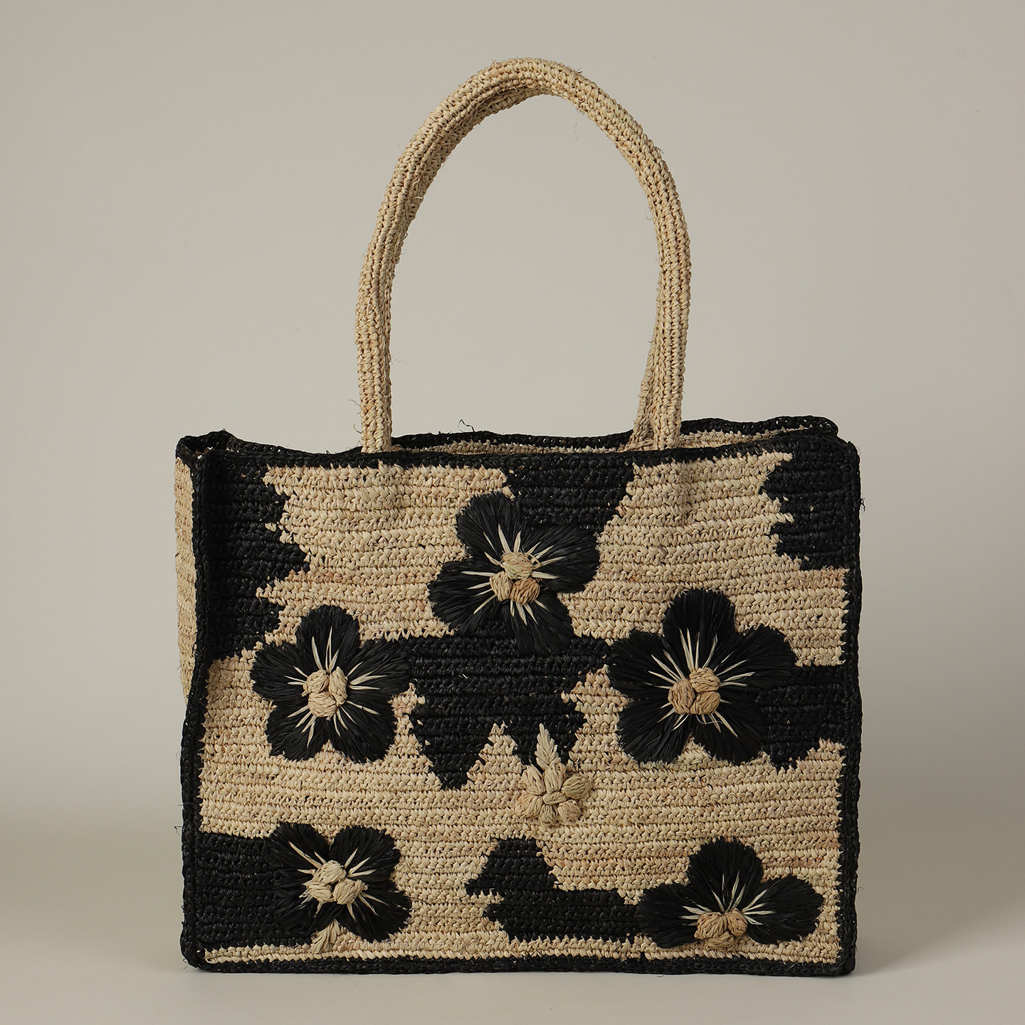 优雅气质女士手提包进口品质拉菲草出游度假时尚花朵手工草编方包,箱包皮具/热销女包/男包,编织包,淘宝优惠券,粉丝福利购,淘宝优惠卷