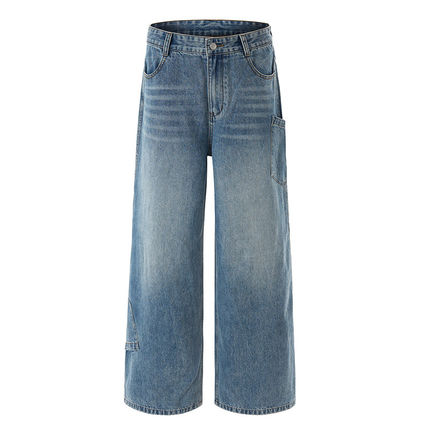 NOT UGLY店铺叁佰TTBRO新品潮流时尚直筒牛仔裤潮流宽松休闲裤子