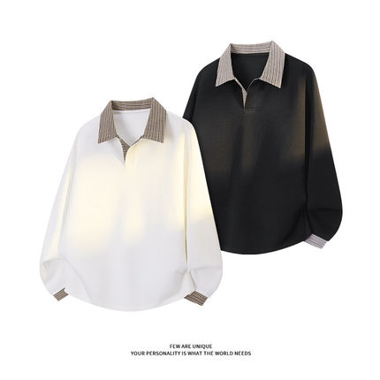 NOT UGLY店铺叁佰TTBRO新品田尼克工作室260克千鸟格翻领卫衣外套