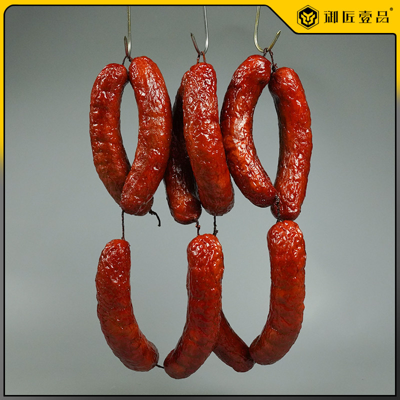 仿真哈尔滨红肠模型假腊肠儿童肠肉肠模具样品熟食直播影视道具