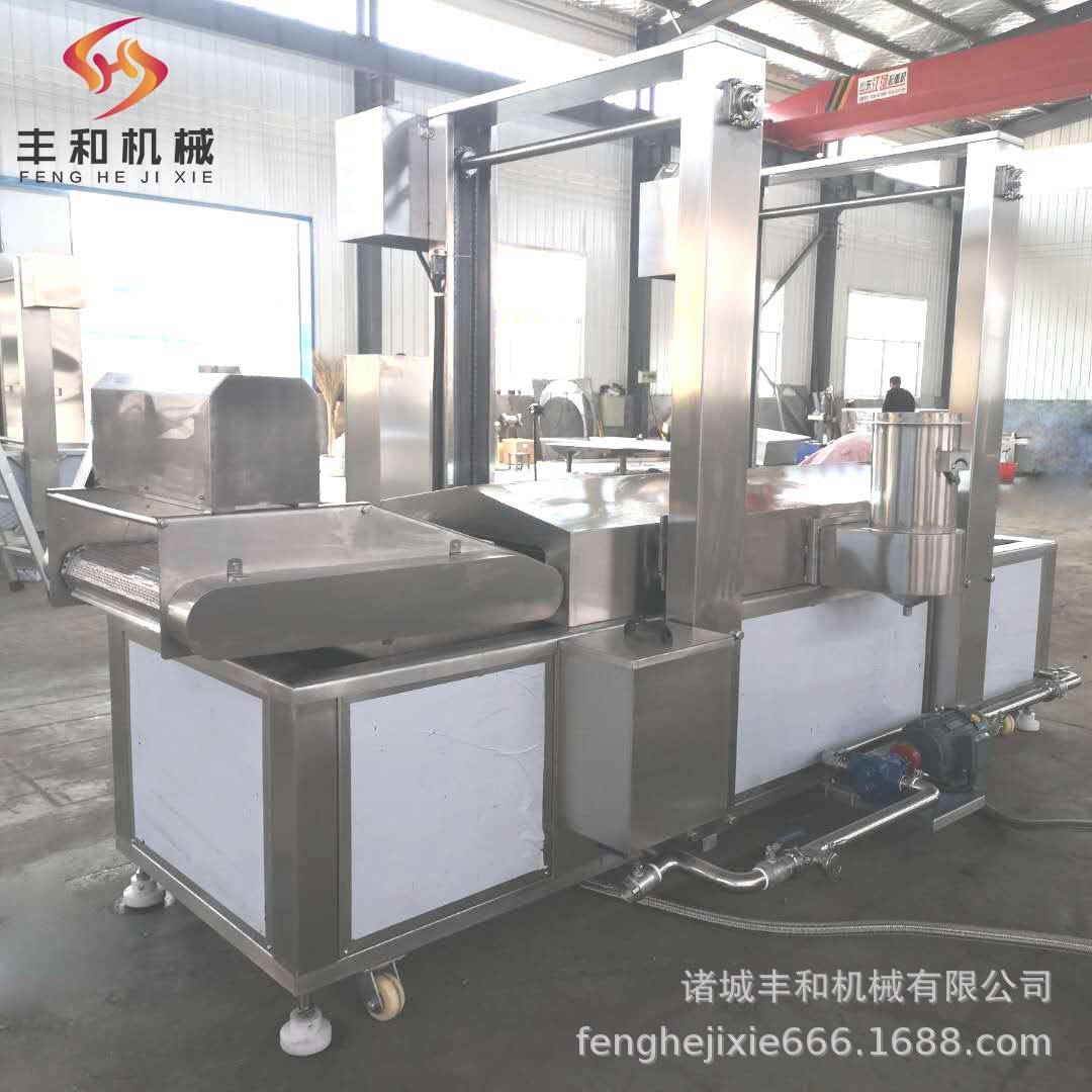 休闲油炸食品加工设备流水线 肉制品油炸流水线 麻花油炸流水线图片