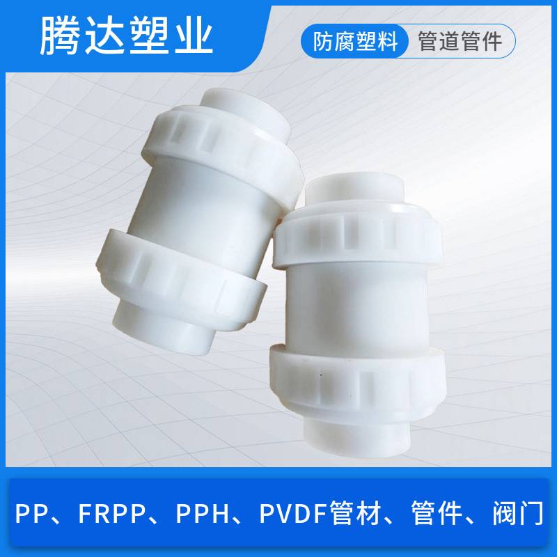 pp热熔止回阀pp活接止回阀pp水平止回阀PPH热熔止回阀垂直安装