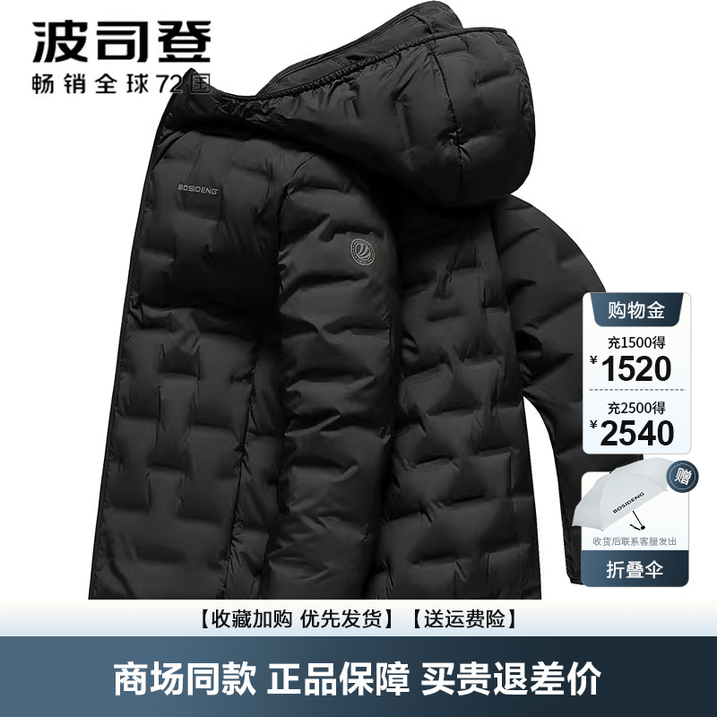 2025新款休闲轻暖鹅绒简约男士