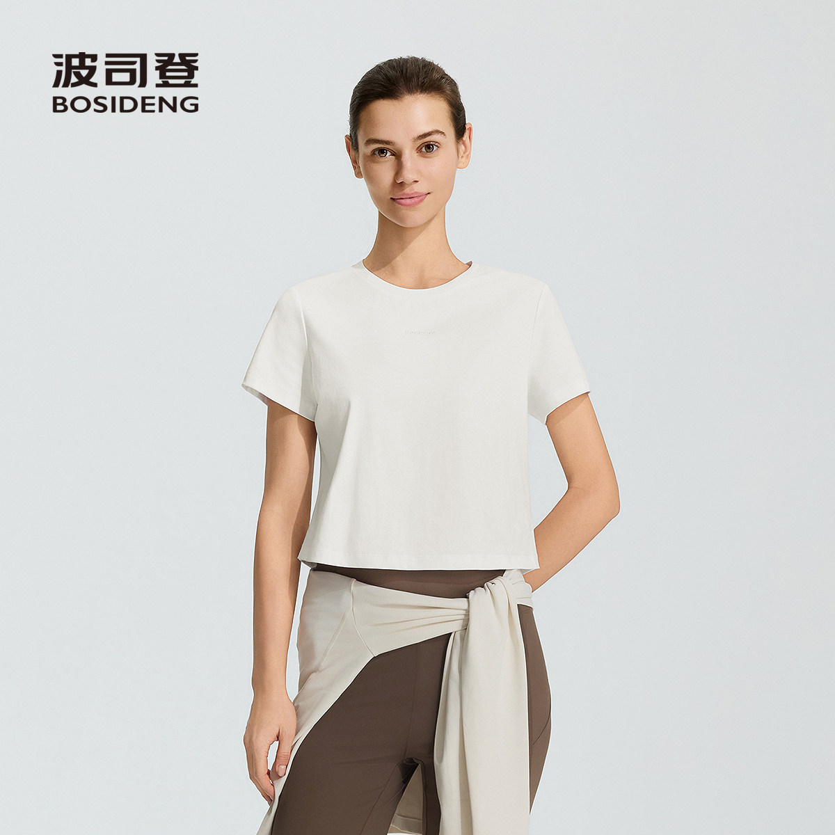 夏圆领显瘦柔软凉感透气T恤女