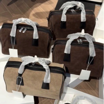 YP新款时尚波士顿包包大容量麂皮