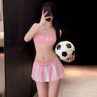 霏慕足球宝贝啦啦队运动套装表演制服女团跳舞衣服演出服2025新款