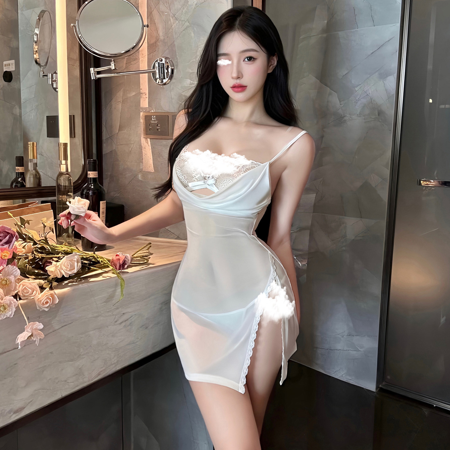 谜姬×霏慕私房诱惑睡裙女