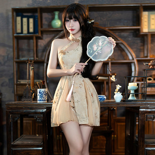 性感睡衣纯欲风情调制服禁欲系 夏季 霏慕新中式 A字睡裙女2025新款