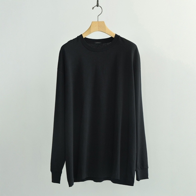 COMOLI定番棉质针织宽松长袖T恤