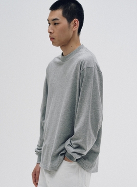 KAPTAIN SUNSHIN Tube L/S Tee Light 25AW轻量苏文匹马棉长袖T恤