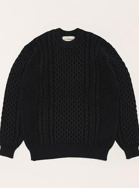 L.L.bean Wayne Fisherman's Sweaters 24AW 棉纤复古针织衫毛衣