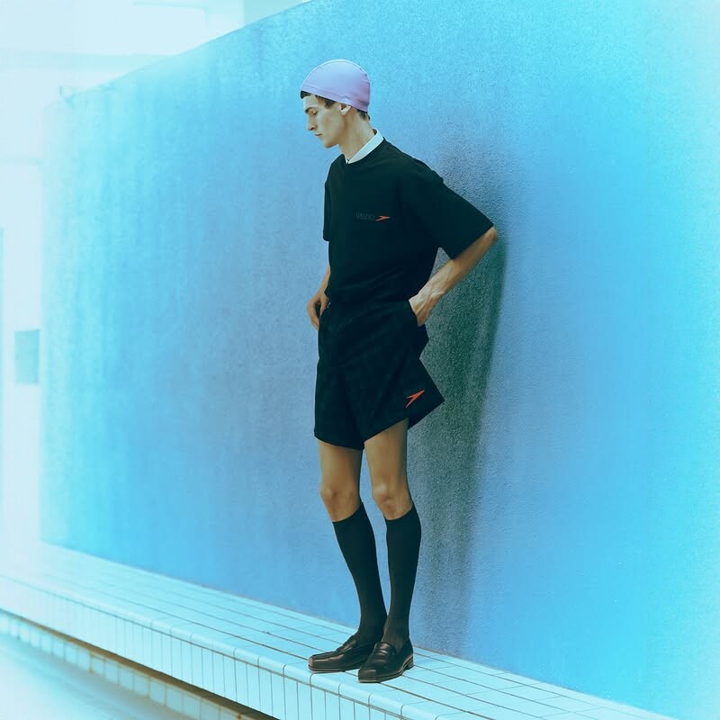 Speedo × BEAMS SWIM SHORTS 25SS 联名机能水陆两用格纹短裤