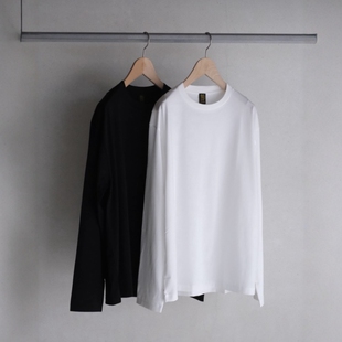 BATONER LOOPLESS TENJIKU L/S T 26AW 宽松休闲天竺棉长袖T恤