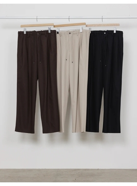 MARKAWARE Pleated Easy Trousers 25AW有机棉华达呢双褶休闲长裤