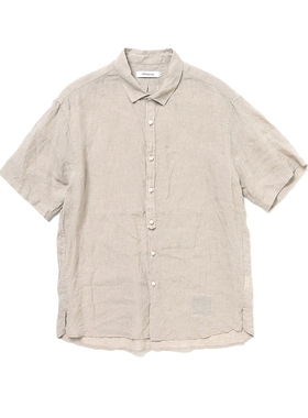 nonnative STRANGER S/S SHIRT LINEN 25SS 亚麻牛津布短袖衬衫
