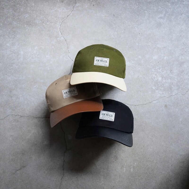 THEH.W.DOG&CO.皮革刺绣棒球帽