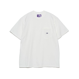 7oz 北面紫标日产美棉口袋刺绣宽松短袖 Pocket 25SS T恤 Tee TNF