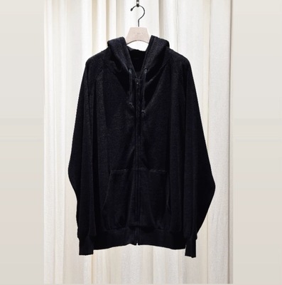 COMOLI毛巾面料拉帽衫