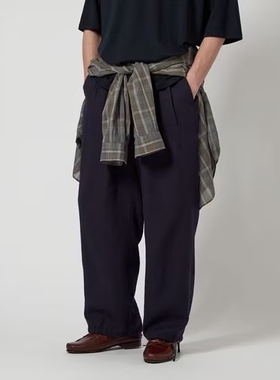 Steven Alan Linen easy pants 25SS 亚麻抽绳打褶宽松休闲长裤