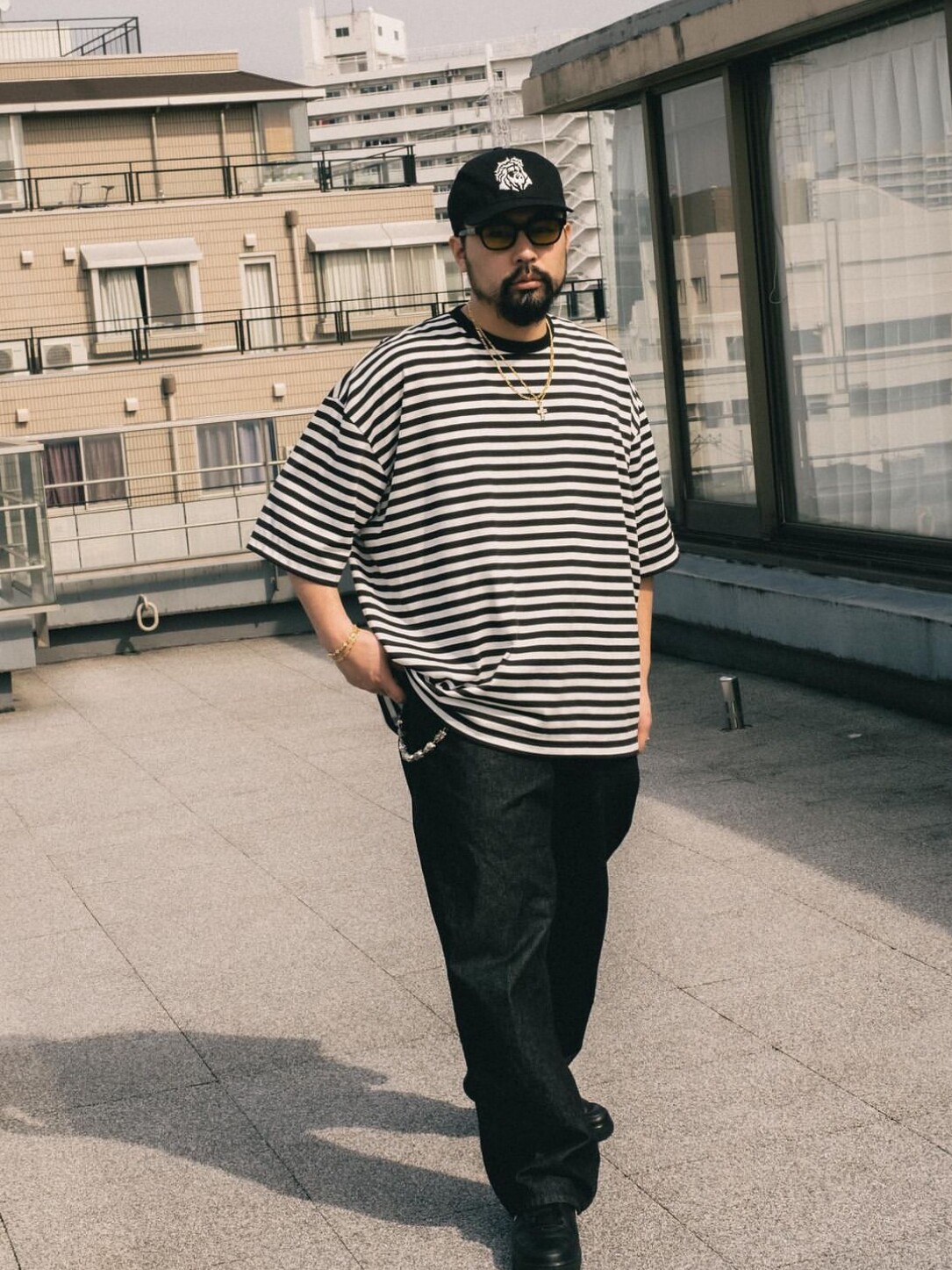 COOTIE POLYESTER BORDER S/S TEE 24SS 天竺棉速干条纹短袖T恤