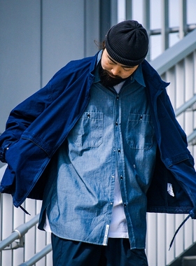 TNF Indigo Field Track Jacket 25SS 北面紫标蓝染宽松运动夹克