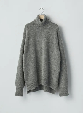 ssstein Cashmere Tweed Knit TurtleNeck25AW羊绒花呢高领针织衫