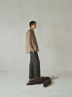 marka Cloth Officer Shirt 25AW 军事风有机棉宽松两袋长袖衬衫