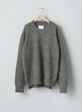 ssstein Alpaca Knit Crew Neck LS 25AW 磨毛羊驼毛混纺针织衫