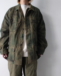 BOWWOW JUNGLE FATIGUE JACKET SPRAY 24SS 迷彩陆军宽松四袋夹克