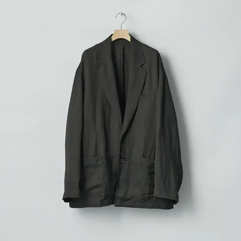 ssstein Single Breasted Jacket 26SS 人造丝亚麻宽松西装夹克