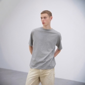 LUSTER 25SS PLAITING AURALEE BOAT NECK 长绒匹马棉船领短袖 T恤