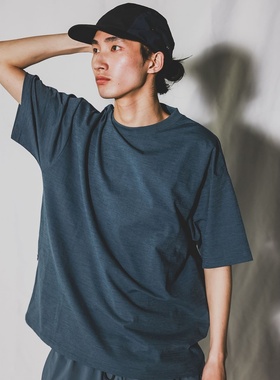 BEAMS active t-shirt 24SS 机能吸汗速干天竺棉宽松口袋短袖T恤