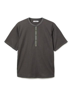 nonnative DWELLER S/S HENRY NECK TEE 25AW亨利领华夫格短袖T恤