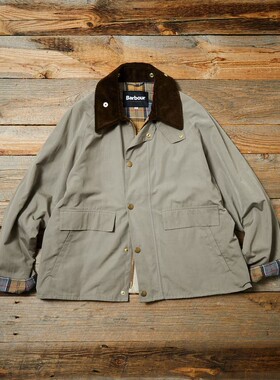 BARBOUR BORROWDALE 24AW FS店铺联名限定无蜡复古宽松猎装夹克