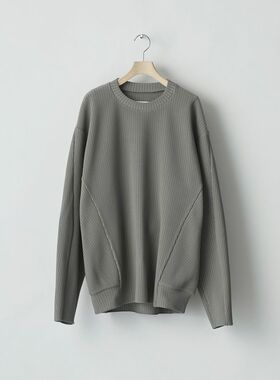 ssstein Gradation Pleats Twist Sleeve 25SS 层次褶皱圆领卫衣