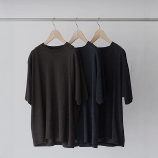 BATONER SUMMER WOOL T-SHIRT 26SS 夏季羊毛轻盈圆领短袖T恤