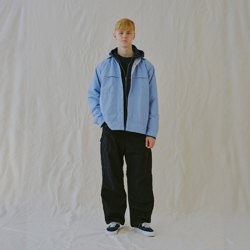 nanamica Shirt Jacket 25AW户外有机棉混纺夹棉宽松口袋衬衫夹克