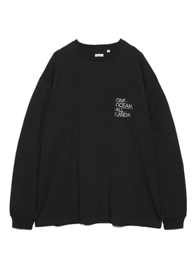 nanamica OOAL Graphic L/S Tee 26SS 有机棉标语印花宽松长袖T恤
